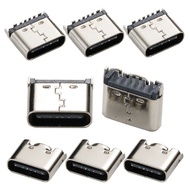 Usb-3.1 Socket Type-C Female Socket 6P Vertical Patch/Pin Terminal Connector 2 Fixed Pin 5.0H, 6.8H,