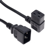 IEC 320 C20 to C19 Vertical Right Angle Short Power Adapter Cord 16A Computer Power Extension Cord f
