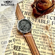 BALMER | 9190L Elegance Multifunction Sapphire Women Watch with Leather Rubber Strap | Official Warranty