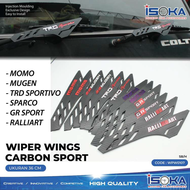 Wing Wiper Mobil Truk Fuso Canter carbon isk ( Sepasang )