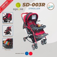 SD-003R Red Apruva Stroller Multifunctional with Rocking Features