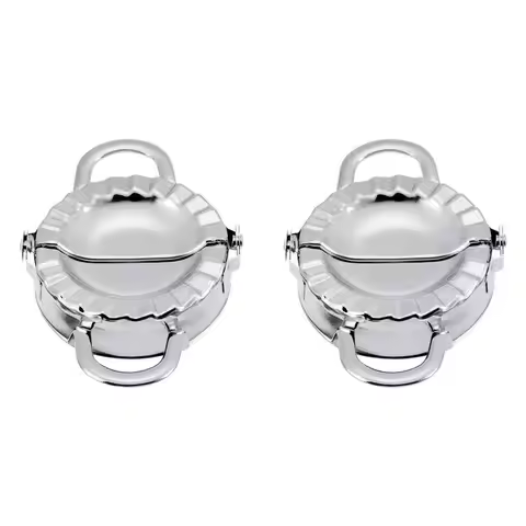 AB46-2X Stainless Steel Dumpling Maker, Flower Type Dumpling Ravioli Maker Press Mold Dumpling Makin