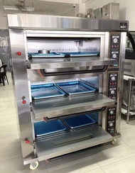 Majesty 3 deck 6 trays gas type bakery oven