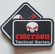 Emblem Rubber Pacth Logo EMERSON Untuk Tempelan Topi
