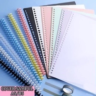 Binder A5 B5/DIY plastic binder cover candy color binder cover A5 B5 binder cover