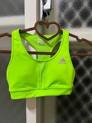 adidas 螢光色 運動內衣 S號