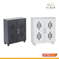 Jo ELLE – Lerche Low 2 Doors Shoe Cabinet / Shoe Storage [ Free Shipping to West Malaysia ]
