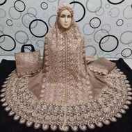 COD Best Seller Mukena Sutra Prada Princess Brownis Prada RENDA KEONG MUKENA HANTARAN JUMBO MUKENA S