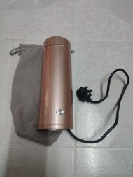 粉紅色 便攜式電熱水壺 手提電熱水杯 連收納套