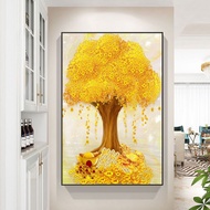 2023 New Style 5D Diamond Painting Full Fortune Tree Stick Cross Stitch Handmade Money-Making Emb