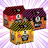 HALAL NISSIN x IRVINS Instant Noodles Salted Egg Spicy Salted Egg (5's Bag & Single Pack) | 日清 x IRV