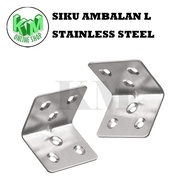 SIKU Stainless Steel L-Shaped Shelf Bracket 201 3.5 cm x 3 cm x 3 cm (1pcs)