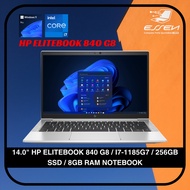 REFURBISHED 14.0" HP ELITEBOOK 840 G8 / I7-1185G7 / 256GB SSD / 8GB RAM NOTEBOOK