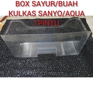 BOX SAYUR /BUAH KULKAS SANYO/AQUA. 1PINTU SECOND ORIGINAL