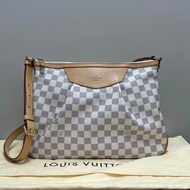 LV白棋盤托特包30*22*10 9新 配件塵袋