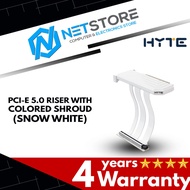 HYTE PCI-E 5.0 RISER WITH COLORED SHROUD (SNOW WHITE) - ACC-HYTE-PCIE50-WW