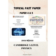 Cambridge A Level A2 Physics Topical Past Paper 4 and Paper 5 PDF(2002-MayJune2023) Latest version