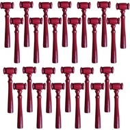 Set Gavel Hakim Kayu Merah, 25 Keping untuk Acara Halloween, Reka Bentuk Bilik Mahkamah yang Elegan,