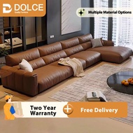 🇸🇬Leather Sofa Living Room Sofa Modern L-Shape Sofa Latex Sofa 2 Seater Sofa 3 Seater Sofa 4 Seater 