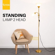 LH Floor Lamp - Gold Silver/ Black/ Standing Floor Lamp Double Lamp Standing Lamp Floor Lamp E27