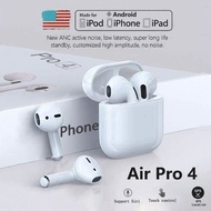 Original Air Pros 4 TWS Wireless Bluetooth Earphones Mini Pod Earbuds Gaming Handfree Headset For Xiaomi Apple iPhone Headphones