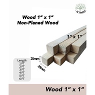 1" x 1" Solid Wood Yellow Meranti Grade A [ 1 - 6 FT ] / 1" x 1" Solid Kayu Yellow Meranti Gred A Ka