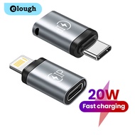 Elough Lightning to USB C Male Adapter Fast Charging Adaptador 20W Ios to Type C for IPhone 15 Huawei Xiaomi Samsung