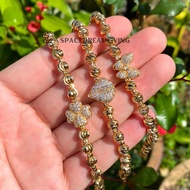 Rantai Tangan Emas Suasa Boba Gold Plated Boba Pendent Bracelet