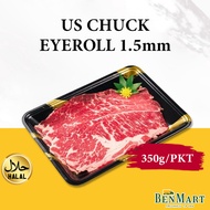 [BenMart Frozen] Farmland US Chuck Eyeroll Beef Shabu 350g - Halal - BBQ/Steamboat/Hotpot