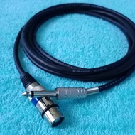 Akai Mono 6.5mm to Xlr Female Audio Cable 0.5 Mtr - 5 Mtr