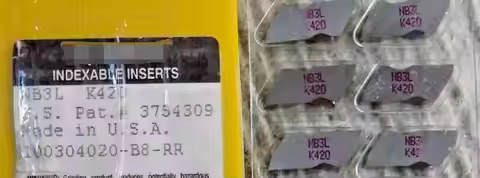 ORIGINAL 10PCS CARBIDE INSERT NB3L K420