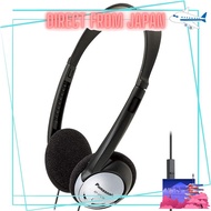 Panasonic Lightweight On-Ear Headphones with Mic and XBS for Natural Sound, 3.5mm Jack for Phone/PC 