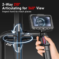 1080P HD Borescope with 4.3 Inch IPS Screen, IP67 Waterproof, Endoscope Camera 360° Rotating Inspect