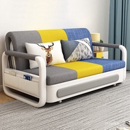 🚢Sofa Bed with Storage Small Apartment Folding Bed Dual-Use1Rice2Retractable Multifunctional Rental Room Single Bed