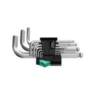 Wera 133163超強型 短 六角球頭扳手9支組 公制 950PKS/9 SM N