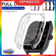 TPU Soft Protective Cover For Amazfit GTS 4 Case Full Screen Protector Shell Bumper Plated Cases For
