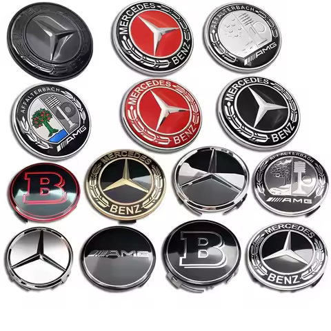 YY-75MM Car Styling Wheel Center Covers Hub Caps Replacement Mercedes Benz W211 W203 W204 W210 W124 