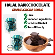 HALAL Dark Chocolate Bar Dark Chocolate Halal Almond Chocolate Energy Bar Coklat Gelap Coklat Badam 