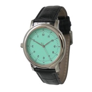 逆時針手錶 優雅款式 數字 Tiffany Blue錶盤 全球免運