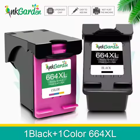 InkGarden 664XL Ink Cartridge Compatible For HP 664 XL HP664 Deskjet 1115 2135 2675 3635 3775 4536 4