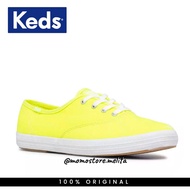 KEDS New!!! Champion Seasonal Canvas Neon Yellow Shoes For Women Branded Original Store