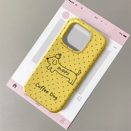 Casing hp For iphone 16 11 12 13 14 15 pro xs XR 14 plus pro max 7 8 6 7+ 8+ 6+ Xs Max Coffee Dog Im