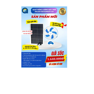 quạt năng lượng mặt trời SOLAR FAN KUNGFU 12V (THẤP)