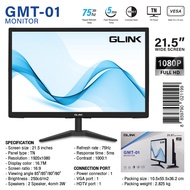 GLINK จอมอนิเตอร์ สำหรับกล้องวงจรปิด ขนาด 21.5" WIDE SCREEN MONITOR 1080P FULL HD WITH SPEAKER มีลำโ