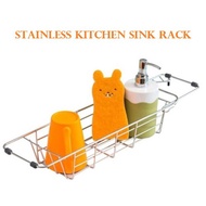 Stainless Steel Kitchen Sink Rack Dry Rack Shelving Sponge Detergent Drainer Basin Holder [Korean Product]