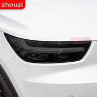 2 Pcs For Volvo S60 XC90 XC60 XC40 V60 V90 S90 Car Headlight Tint Black Protective Film Transparent 
