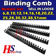 Plastic Comb Binding Rings / Binding Comb Ring / Comb Binding Black
