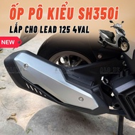 Muffler cover for LEAD 125 4VAL - Installed as a replacement like original - NO ACCESSORIES INCLUDED