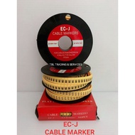Cable Marker / Wire Marker EC-J (500pcs) Flat Type Alphabet A-M