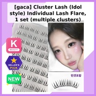 [gaca] Cluster Lash (Idol style) Individual Lash Flare, 1 set (multiple clusters) / Korean Cluster L